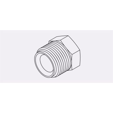 131-03 - 03 INVERTED FLARE HEX HEAD PLUG- STEEL