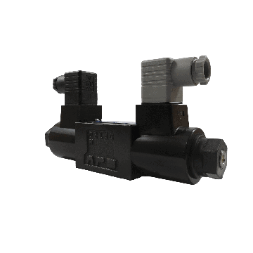 DSG-01-3C12-D24-N-70 - Dir Valve D03 3-Pos A->T P&B Block 24 VDC DIN
