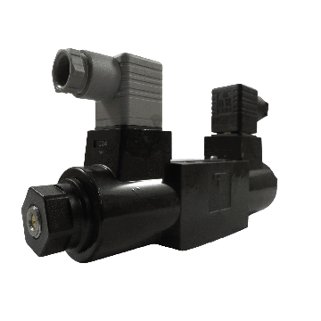 DSG-01-3C4-D24-N-70 - Dir Valve D03 3-Pos A&B-T, P-Block 24 VDC DIN