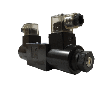 DSG-01-3C60-D12-N1-70 - Dir Valve D03 3-Pos P->T, A&B Block 12 VDC Light DIN