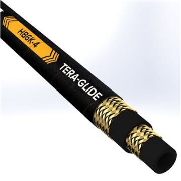 HB6K-4 - 1/4" ISOBARIC BRAID 6,100 PSI TERA-GLIDE CVR