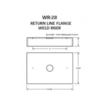 WR-28 - WELD RISER RETURN FLANGE