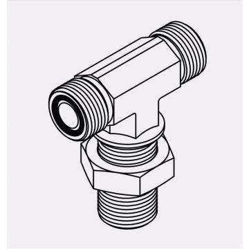 FF2703-LN-04-04-04 - 04MORFS BLKD UNION TEE W/LN