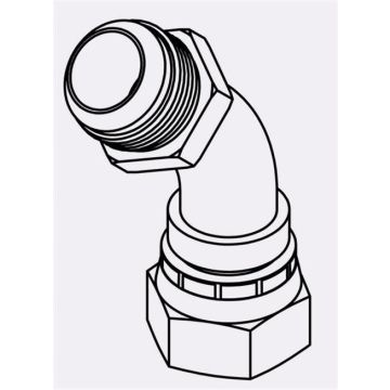 NB6702-04-04 - 04MJ-04FJX 45 NB BENT TUBE